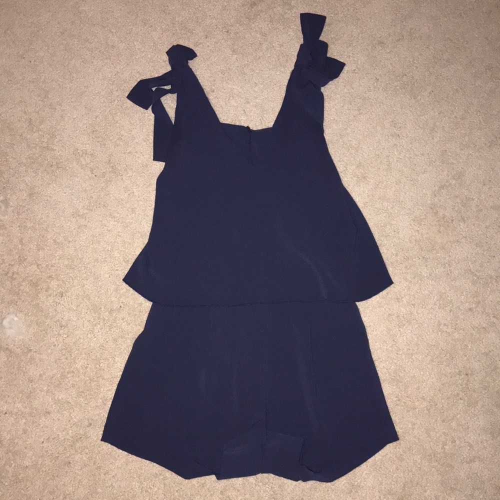 H&M Double Layer Navy Romper